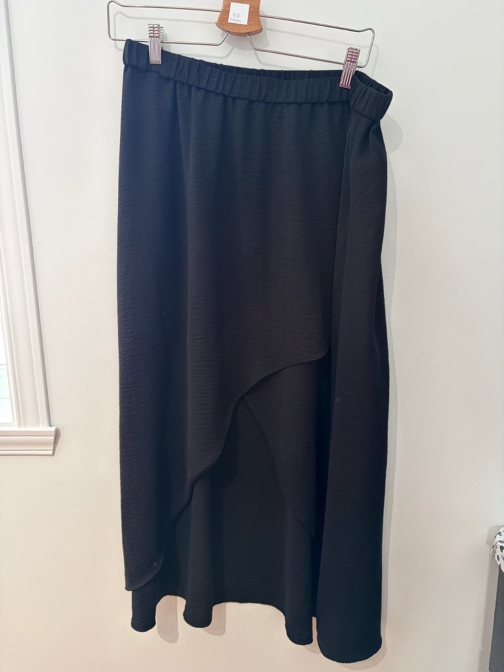 Reitmans Black High-Low Asymmetric Skirt